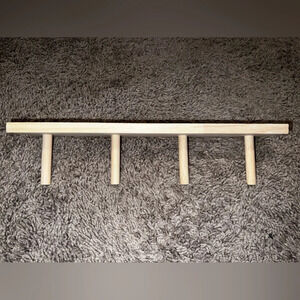 Wooden Hanger with 4 Pegs